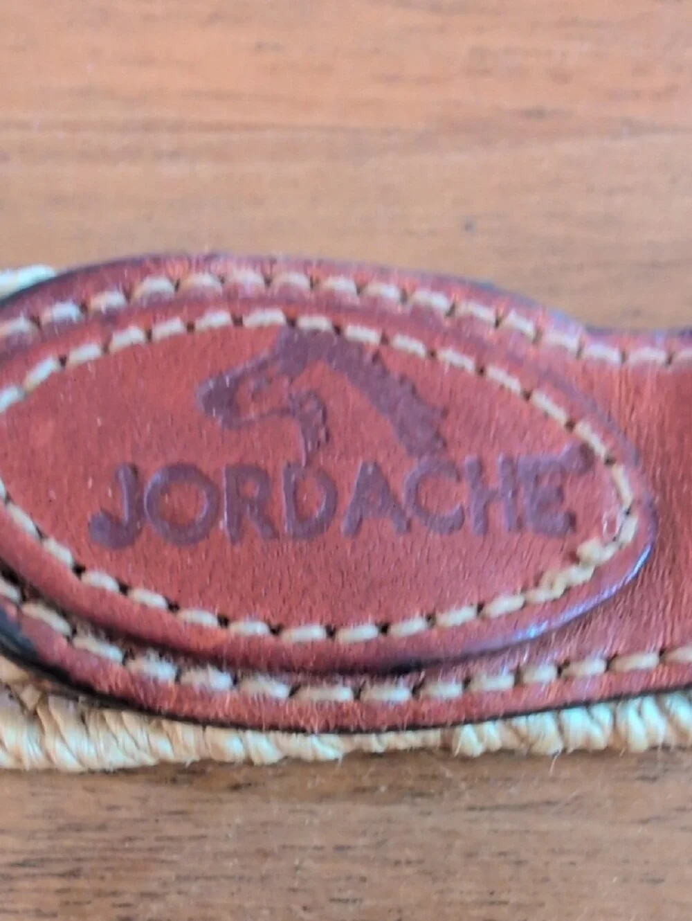 1980s Jordache Woven Stretch Belt - Tan
